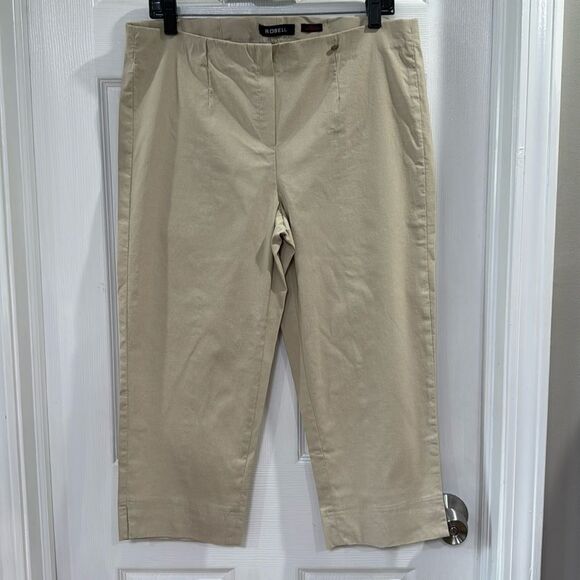 ROBELL MARIE 07 STRETCH CROPPED TROUSERS. BEIGE. - Picture 2 of 8